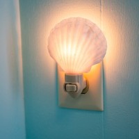 Sea Shell Light Seashell Night Light Plug In Manual 1 Pc White Clam Sea Shell Night Light Shell Beach Night Light Plug In