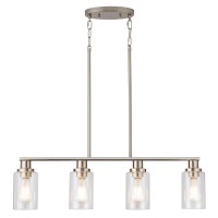 Kpiok Kitchen Island Lighting 4Light Farmhouse Dining Room Light Fixtures Over Table Linear Chandelier Pendant Lighting For K