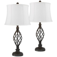 Franklin Iron Works Annie Modern Industrial Table Lamps 28