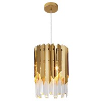 Biewalk Modern Crystal Chandeliers Pendant Light Fixtures For Kitchen Island Luxury Gold Pendant Light Perfect For Dining Room