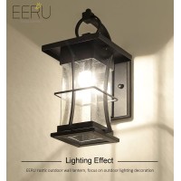 Eeru Dusk To Dawn Outdoor Wall Lantern Exterior Light Fixtures Wall Mount Porch Light With Photocell Sensor Waterproof Outside W