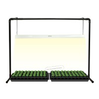 Igrowtek 4 Feet 40W Led Grow Light Stand Rack For Seedling,Growing Light For Indoor Plant,Natural White Light Full Spectrum Led Grow Light,Height Ajustable, Iron Pipe Frame, With On/Off Switch