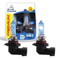 ENERgETIc SMARTER LIgHTINg 9005 HB3 Halogen car Headlight Bulb 5000K Super White Light P20d 12V60W 2000 Lumens 1200 Hours IP67 2 Pack 2Yr Warranty