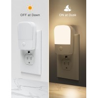 Specmsky Night Lights Plug Into Wall2 Pack Night Light With Dusk To Dawn Sensor 3060Lm Adjustable Brightness 3000K Soft Wa