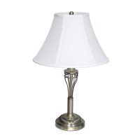 Accessorize your space with this tastefully designed lamp set It includes 2 table lamps and 1 floor lamp each with a white fabric shade to make beautifying your home a cinch Each lamp is enriched with an exquisite Antique Brass finish We believe that ligh