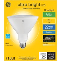 Ge Ultra Bright Led Light Bulb, 150 Watt, Daylight, Par38 Outdoor Floodlight