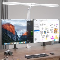 Kablerika Led Desk Lamp, 24W Architect Desk Lamp With Clamp, Super Bright Tall Desk Lamp For Home Office, Dimmable Task Table Lamp, Flexible Gooseneck, 6 Color Modes For Desk Lightingmonitorreading