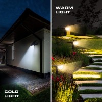 Everbrite 30 Leds Solar Landscape Spotlights Outdoor, Ip67 Waterproof Solar Powered Garden Lights, 2-In-1 Solar Outdoor Lights, 4 Modes Decorative Path Lights For Yard Porch Driveway, 2 Pack