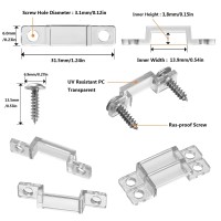 Mmsd 100 Pack Led Strip Light Mounting Brackets For Outdoor Rgbic Led Strip Light Clips With 202 Screws Suit For 1314Mm Wide Ip