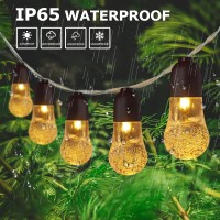 Globe String Lights Battery Operated 23Ft 8 Lighting Modes Dimmable With Remote, Remote Battery Lights Waterproof Decorative Hanging String Lights For Indoor Outdoor Garden Patio Christmas Party