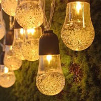 Globe String Lights Battery Operated 23Ft 8 Lighting Modes Dimmable With Remote, Remote Battery Lights Waterproof Decorative Hanging String Lights For Indoor Outdoor Garden Patio Christmas Party