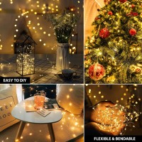 Createreedo Fairy Lights Battery Operated Multi-Colored 16.5 Ft 50 Led String Lights 4 Pack Of Christmas Lights For Bedroom/Party/Holiday/Diy Decor Etc.