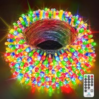 403Ft 1000 Led Christmas Lights Outdoor Decorations, Super Long Xmas Fairy Light Waterproof, 8 Modes & Timer Fairy String Lights For Outside House Yard Tree Wedding Holiday Party Decor-Multicolored