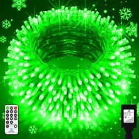 403Ft 1000 Led Christmas Lights Outdoor Decorations, Super Long Xmas Decorations Fairy Lights Waterproof 8 Modes Timer String Lights With Remote For Outside House Yard Party Holiday Decor-Green