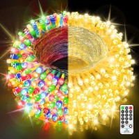 328Ft 720 Led Christmas Lights Color Changing Outdoor Decorations String Lights With Remote 11 Modes Fairy Light For Xmas Outside House Yard Tree Party Wedding Indoor -Warm White To Multicolored