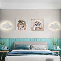 Guanshan Cloud Led Children'S Bedroom Wall Lamp Bedside Night Light Decorative Wall Lighting Background Wall Light For Bedroom, Living Room, Stairs, 18 W, 3 Lighting