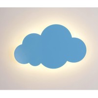 Macaron Cloud Led Children'S Room Wall Lamp Night Light Wall Lighting Decorative Background Wall Lamp Bedroom, Living Room, Staircase, 18W, Three Lighting