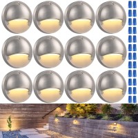 Leonlite 12Pack Led Low Voltage Deck Lights 170Lm 409Inch Landscape Step Railing Fence Light 1236V Acdc Diecast Aluminum