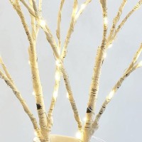 Birchlitland Lighted Birch Branches With Timer Battery Operated 18In 70L Warm White Led Fairy Lights Artificial Decorative Bran