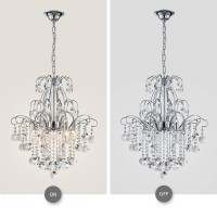 Wuzups Crystal Chandelier 5Light Pendant Ceiling Light Modern Lighting Fixture For Bedroom Hallway Bar Kitchen Bathroom H 226