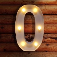 Viti Light Up Numbers, Led Light Up Number Sign Night Light For Wall Decor, Light Up Letters Wedding/Birthday Party Battery Powered Christmas Decoration Numbers Lights (0)