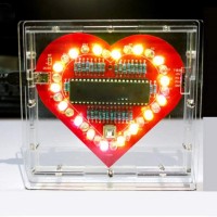 Electronic Heart-Shaped Light Module Circuit Board Kit