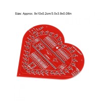 Electronic Heart-Shaped Light Module Circuit Board Kit