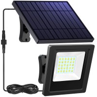 Lightonight Solar Lights Outdoor 6500K Cool White Solar Flood Lights Waterproof Dusk To Dawn Solar Powered Security Spot Lights