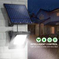 Lightonight Solar Lights Outdoor 6500K Cool White Solar Flood Lights Waterproof Dusk To Dawn Solar Powered Security Spot Lights