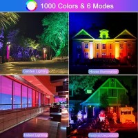 Upgraded Led Flood Light Outdoor 25W 4 Pack,Diy Color Changing Rgb Party Light Stage Light Yard Light With Remote, Indoor Spot Light Floodlights Waterproof Timing Dimmable Uplights For Events