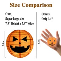 Bunny Chorus Extra Large Jack O Lanterns Halloween Decorations Outdoor Pumpkin Decor Paper Lanterns With Lights Pumpkin Lights W