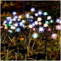 Tonulax Solar Garden Lights - Newest Solar Powered Landscape Tree Lights With Larger Solar Capacity, Solar Decorative Lights Outdoor For Pathway, Patio, Front Yard Decoration(4 Pack)