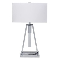 Night Light With Crystal Tube, Table Lamp Integrated Led(D0102Hgethg)