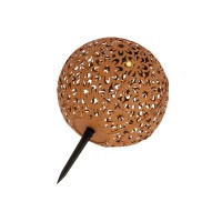 Kynast Garden Led Solar Metal Garden Ball Rust Look Diameter 20 Cm Warm White