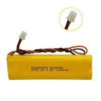 Glesource 4.8V 1100Mah Emergency Lighting Battery Replaces With Lithonia D-Aa650Bx4 Unitech Dual-Lite 0120859 Ni-Cd Aa 650Mah 4.8V Ejw-Ni-Cad 800Mah Byd D-Aa650B-4 Exit Sign Emergency Light(4 Pack)