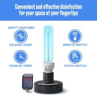 Black Magic 3D Ozone Uv Germicidal Uvc Light Lamp Timer | Uv Disinfection Light Bulb With Remote Control 25 W | Uv Light Disinfection And Uv Light Sanitizer For Home