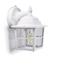 Coramdeo French Pane Outdoor Dusk To Dawn Porch Light For Porch Patio Deck And More E26 Standard Socket Suitable For Wet Lo