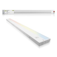 Asd Led Under Cabinet Lighting 48 Inch, Dimmable, Hardwired Or Plug-In Installation, 3 Color Levels- 2700K/3000K/4000K, Linkable Kitchen Under Counter Lighting, Etl & Energy Star, White Finish