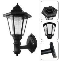 Wysrj 2 Pack Solar Wall Lantern Vintage Waterproof Solar Wall Lamp Outdoor Led Light Fixture With Wall Mount Kit For Home With No Wiring Required