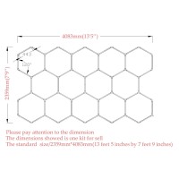 This is the DIY plugin hexagonal LED ceiling lights designed for the car workshop or the home garage The unique and fresh lighting effect makes your garage in luxurious effect high flux and the hexagons makes the brightness uniform no glaring It is Energy