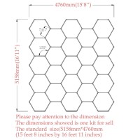 Nc Diy Plug-In Hexagonal Led Ceiling Lights For Garage Light, Silver, Kl-L304B-Sw