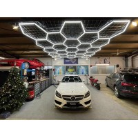 Nc Diy Plug-In Hexagonal Led Ceiling Lights For Garage Light, Silver, Kl-L304B-Sw