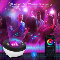 Galaxy Projector Star Projector For Bedroom Aurora Projector With Smart App Remote Control White Noise Bluetooth Speaker Ni