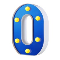 Led Marquee Letter Lights Sign Light Up Letters For Home Cafe Bar Party Wedding Birthday Christmas Decoration Battery Operated Alphabet Initials Lamp Letters Night Lights In Bedroom (Royal Blue, O)