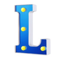 Led Marquee Letter Lights Sign Light Up Letters For Home Cafe Bar Party Wedding Birthday Christmas Decoration Battery Operated Alphabet Initials Lamp Letters Night Lights In Bedroom (Royal Blue, L)