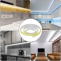 Kd-Tec 16.4Ft5M Cob Flexible Led Strip Light Dc12V24V 384Ledsm Bendable Tape (24V, Neutral White), Led-Cob-384