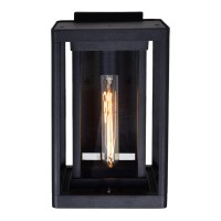 Mulvane 1 Light Black Outdoor Wall Light