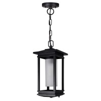 Granville 1 Light Black Outdoor Hanging Light