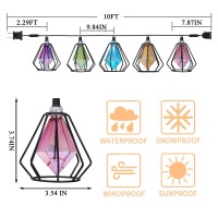 Vigdur Multicolor - Decorative String Light With 10 Led Fairy Bulbs Plug In-Party Lights For Indoor Outdoor Christmas Holiday Wedding Decor