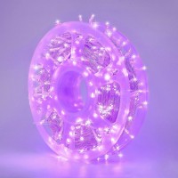 Mygoto Halloween Lights 165Ft 500 Led Indoor String Lights, Plug In String Light 8 Modes Waterproof For Outdoor Halloween Party Christmas Wedding Bedroom Decorations (Purple)